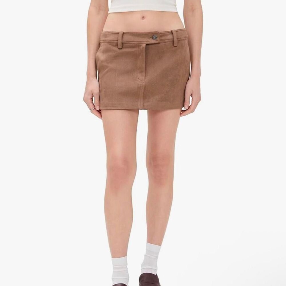 Lioness brown suede mini skirt Size S